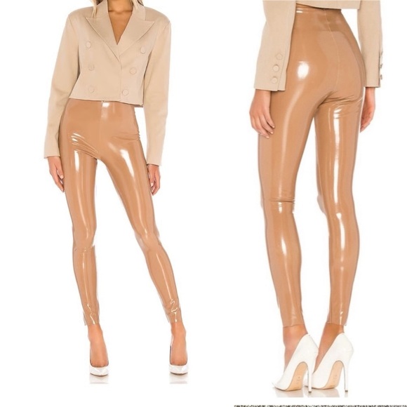 COMMANDO Faux Patent Leather Legging - Cocoa - Picture 1 of 4